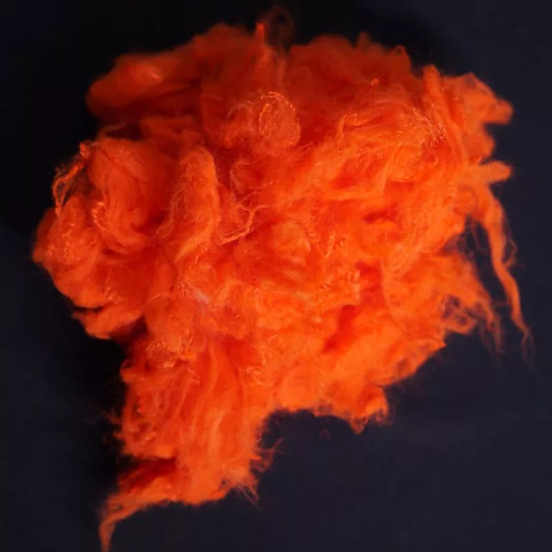 Orange rød aramid kort fiber